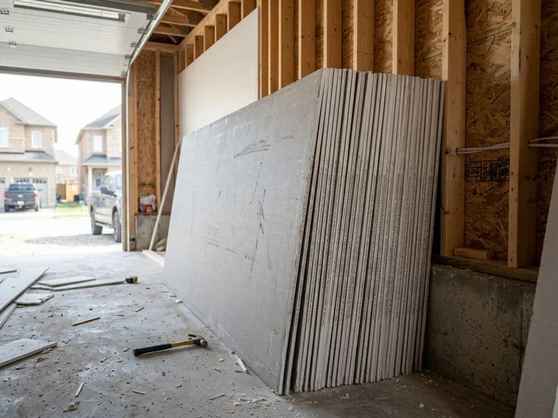 Garage Drywall project example 2