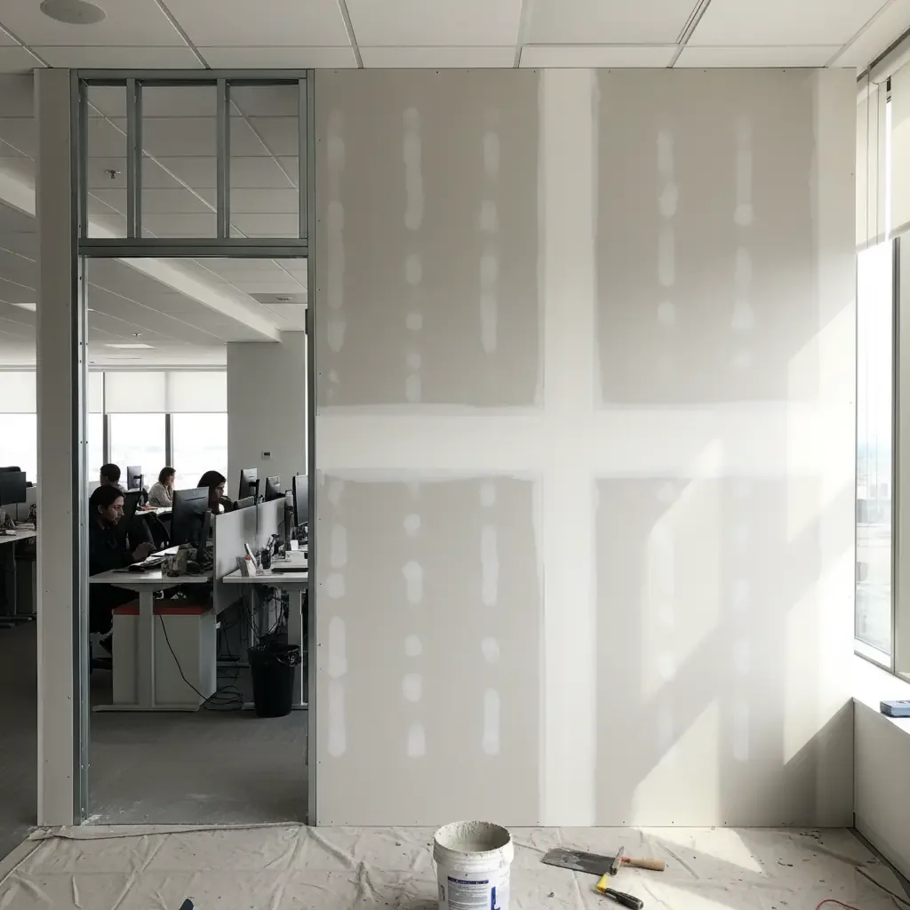 Toronto - Single Office Partition + Door - Toronto Drywall Pro