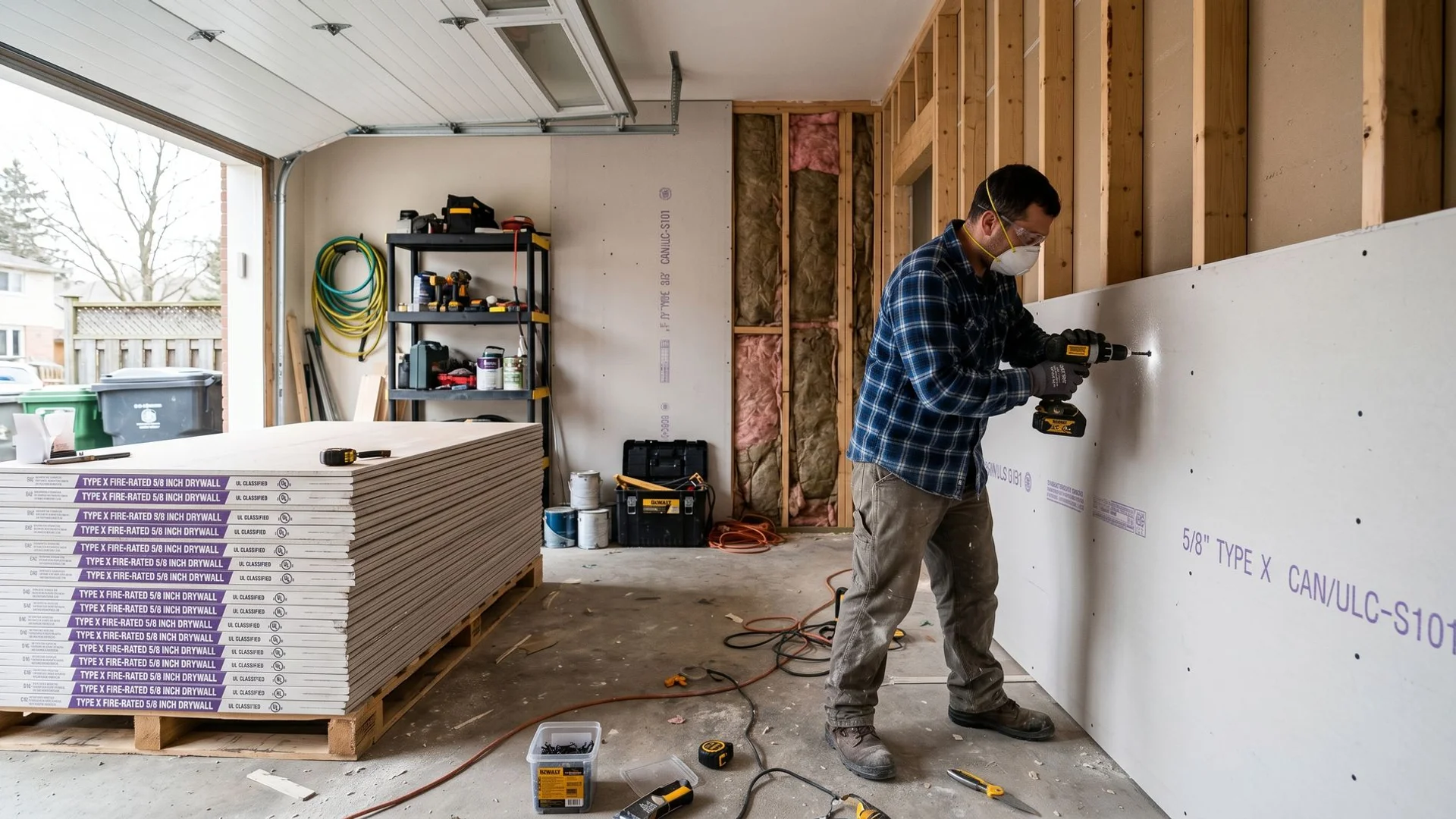 Fire-Resistant Drywall Installation